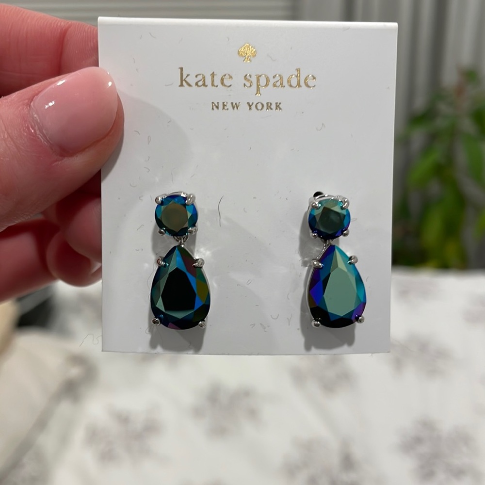 Kate Spade Dark Blue Drop Earrings